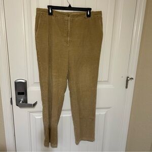 Eddie Bauer Brown Corduroy 100% Cotton Pants Size 16